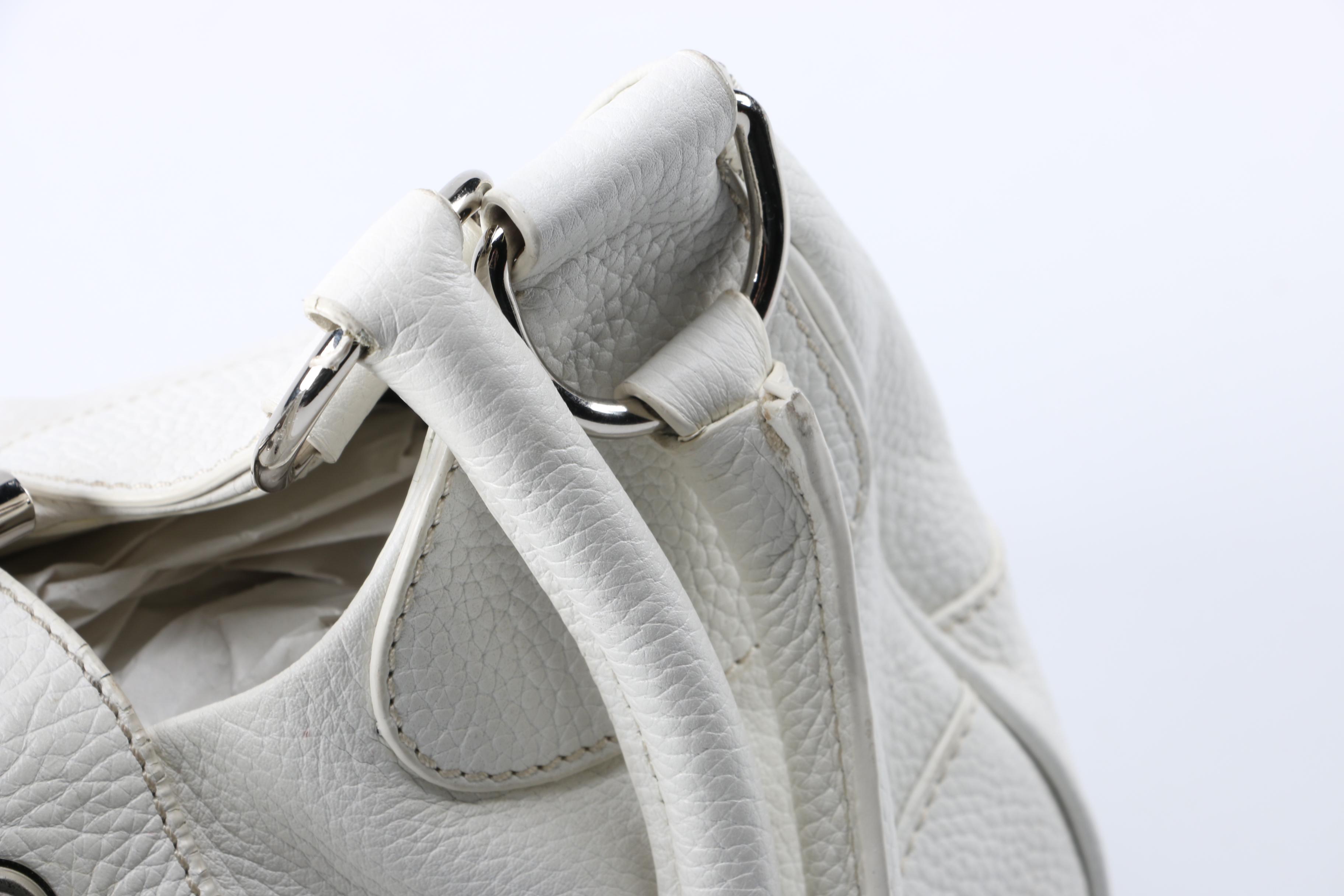 Prada White Leather Handbag