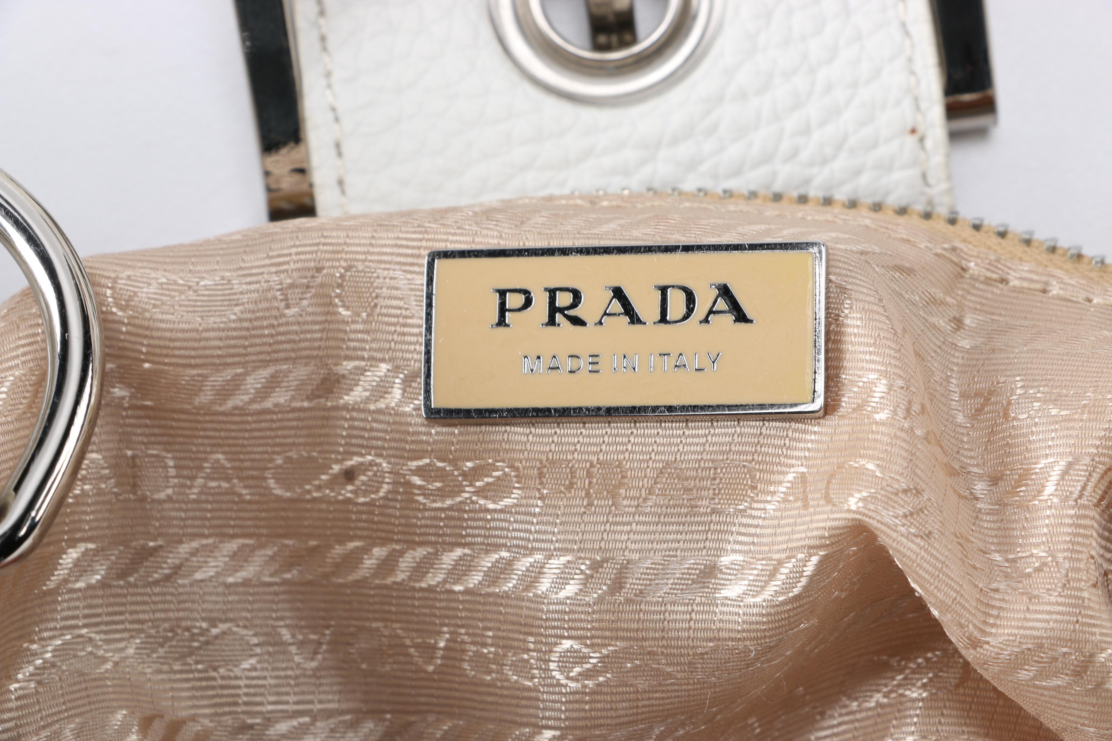 Prada White Leather Handbag