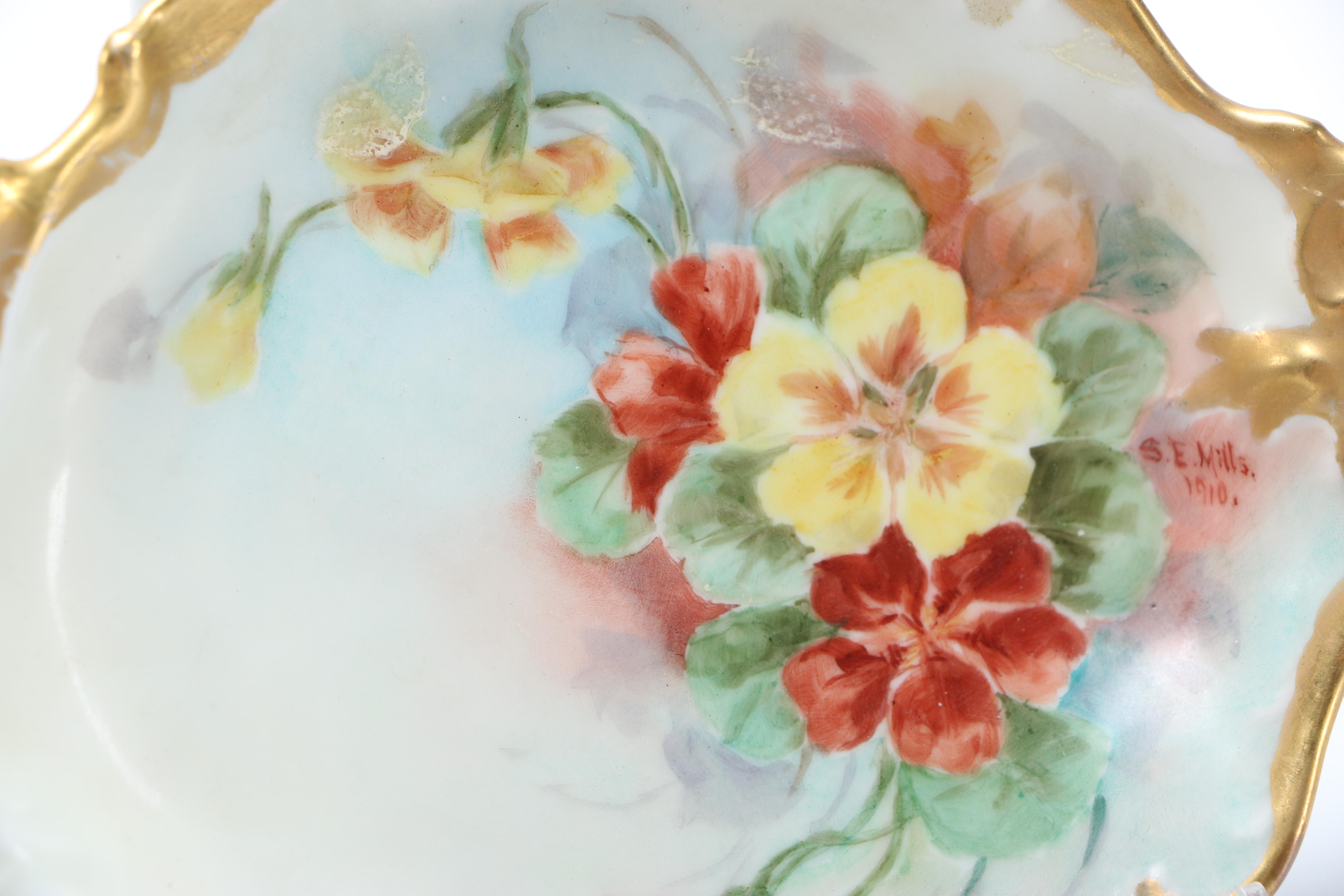 Limoges Divided Dish and Lidded Box