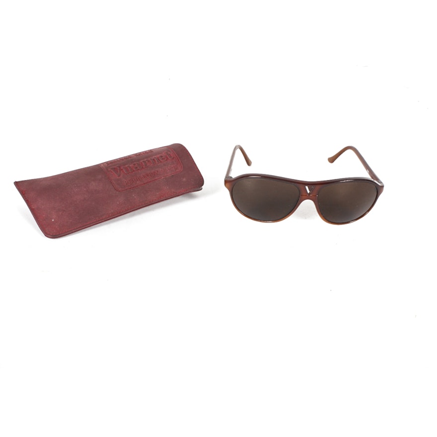 Vintage Vuarnet Skilynx-Acier Sunglasses and Case