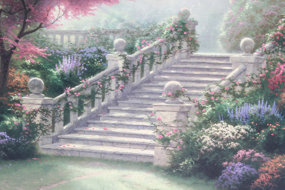 Thomas Kinkade Limited Edition Print "Stairway To Paradise"