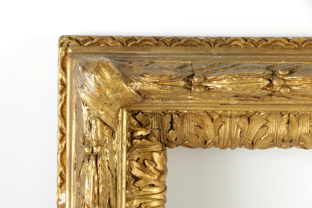19th Century French Barbizon Style Gilt and Gesso Frame