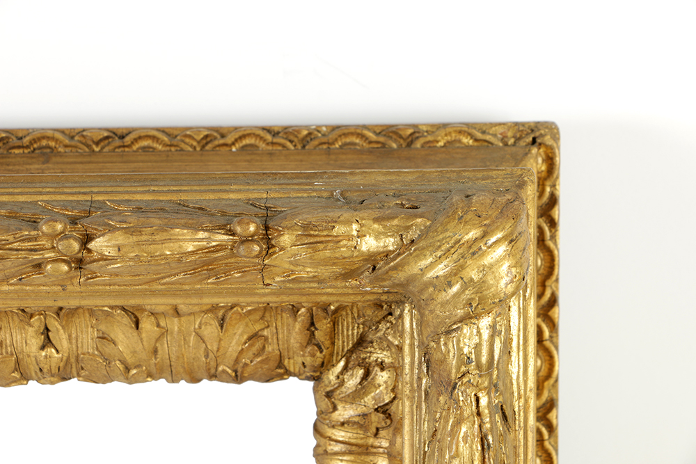 19th Century French Barbizon Style Gilt and Gesso Frame