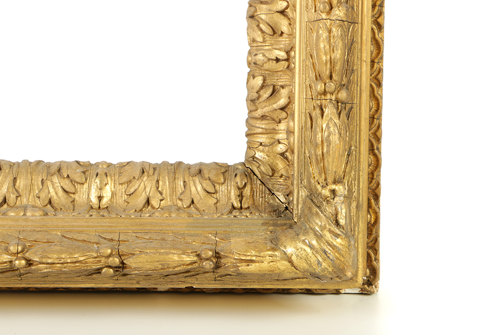 19th Century French Barbizon Style Gilt and Gesso Frame