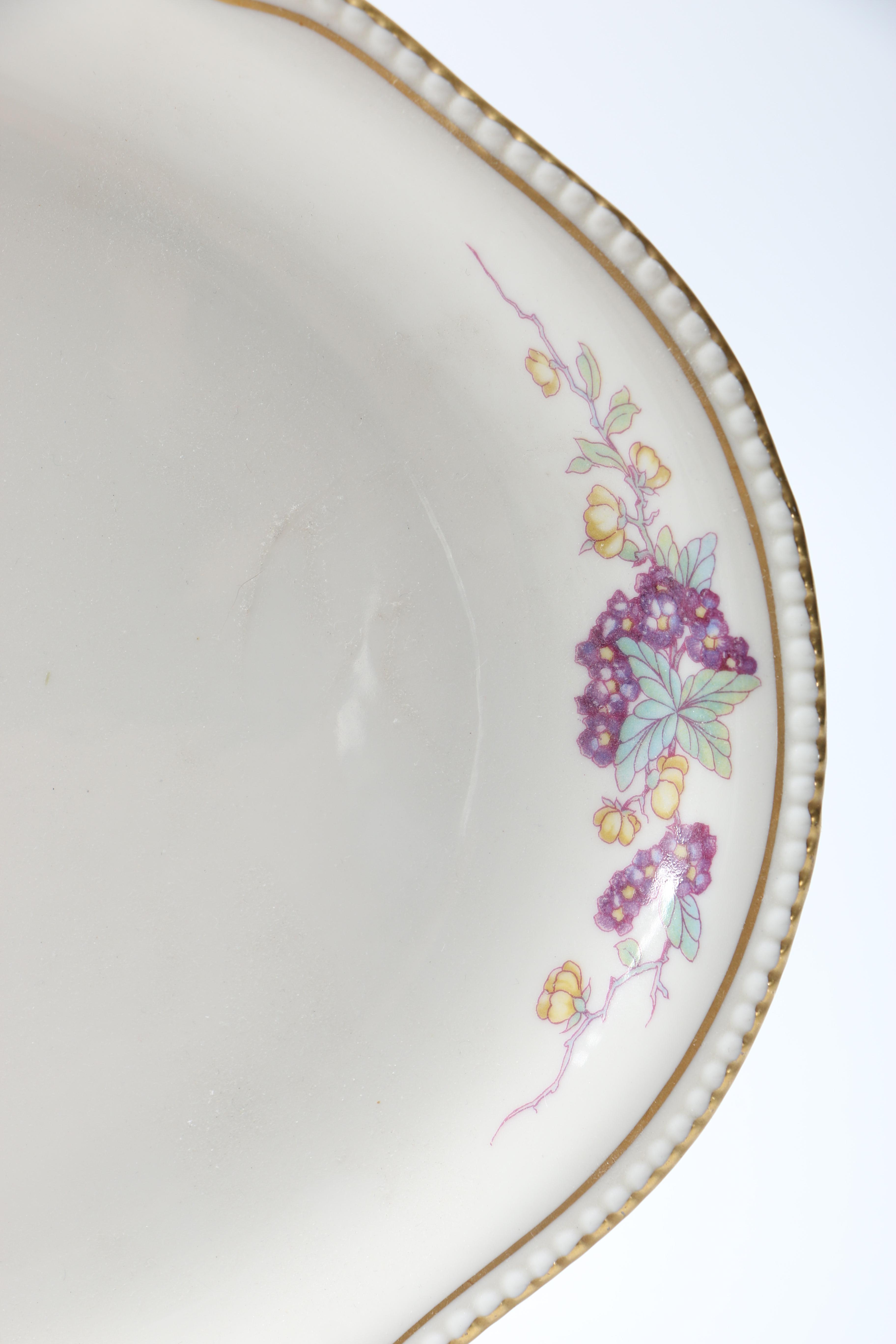 Castleton China "Phoenix" Lidded Bowl And Platter