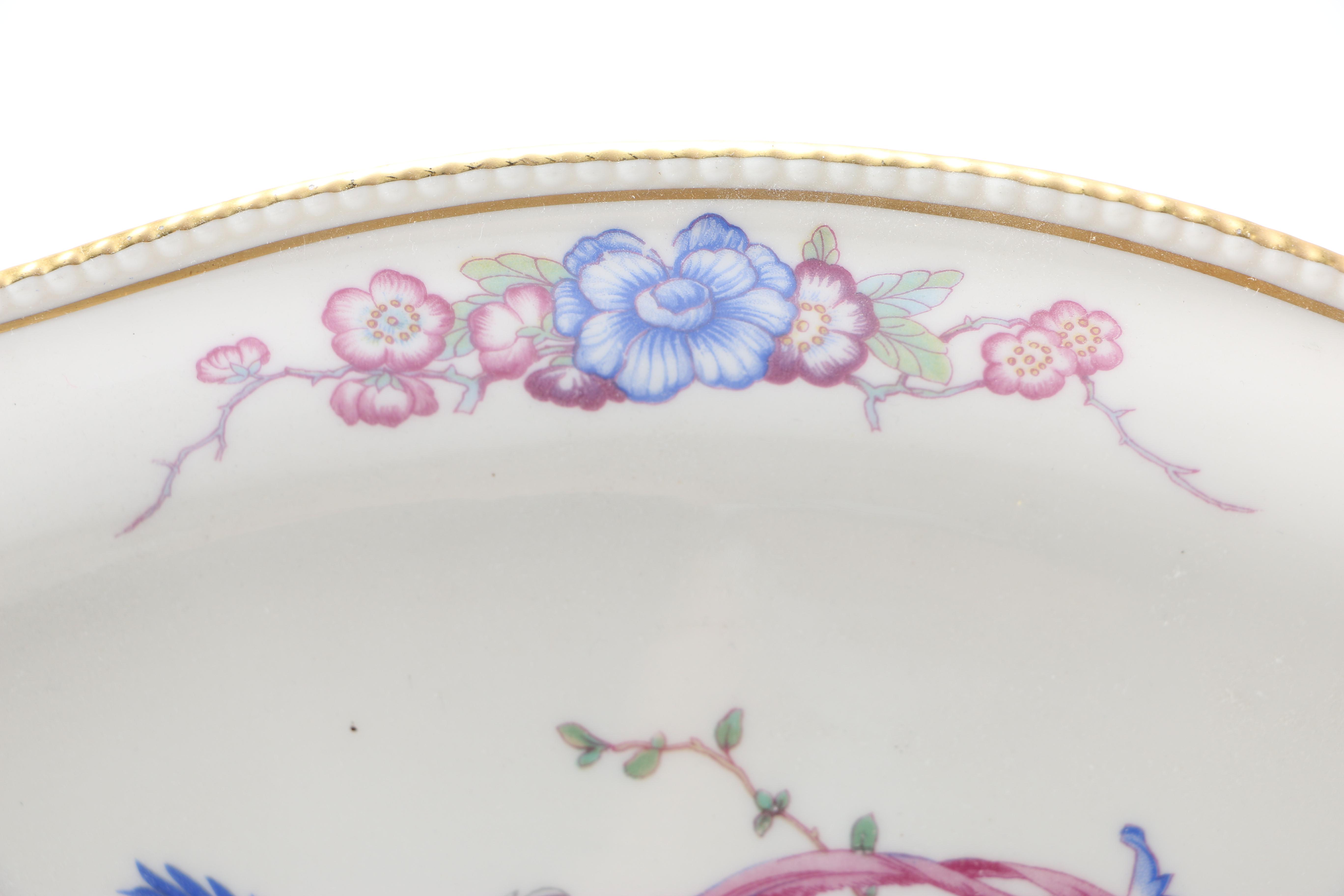 Castleton China "Phoenix" Lidded Bowl And Platter