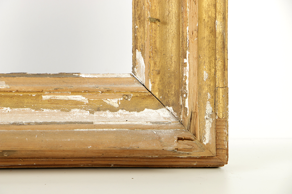 19th-Century Gilt and Gesso Wood Frame
