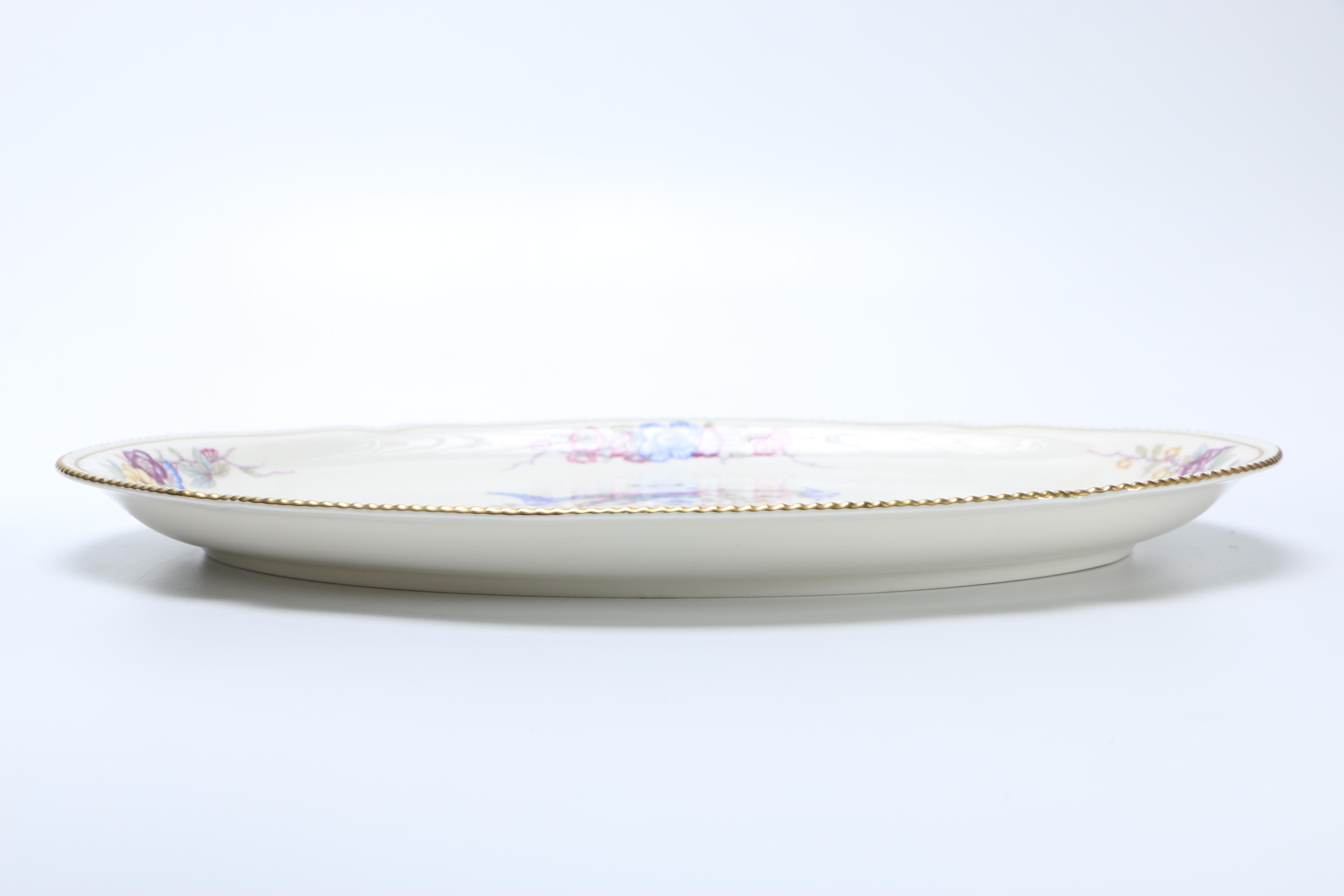 Castleton China "Phoenix" Lidded Bowl And Platter