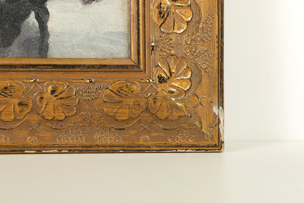 Aesthetic Movement Style Gesso and Gilt Frame