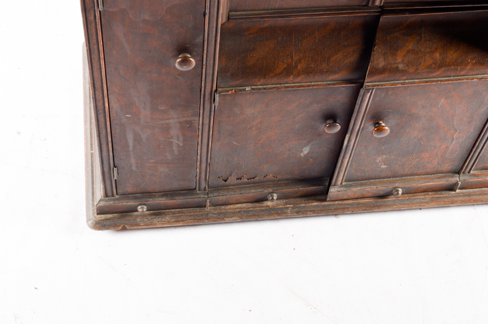 Antique Parlor Treadle Cabinet with Singer 66 Sewing Machine