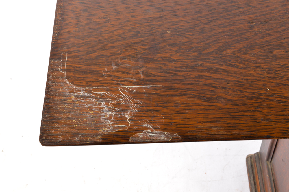 Antique Parlor Treadle Cabinet with Singer 66 Sewing Machine