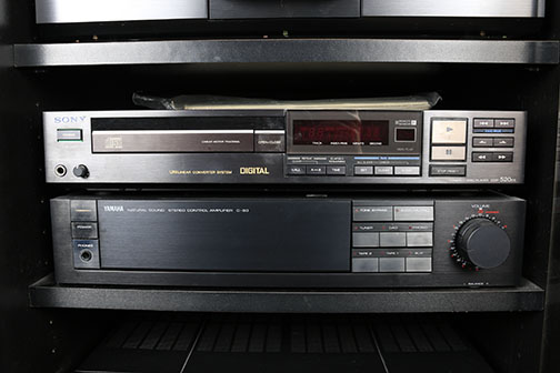 Yamaha, Sony Stereo Components and Cabinet