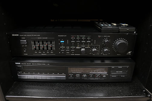 Yamaha, Sony Stereo Components and Cabinet