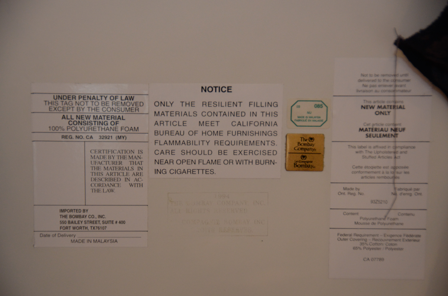 Cane Back Armchair from The Bombay Company