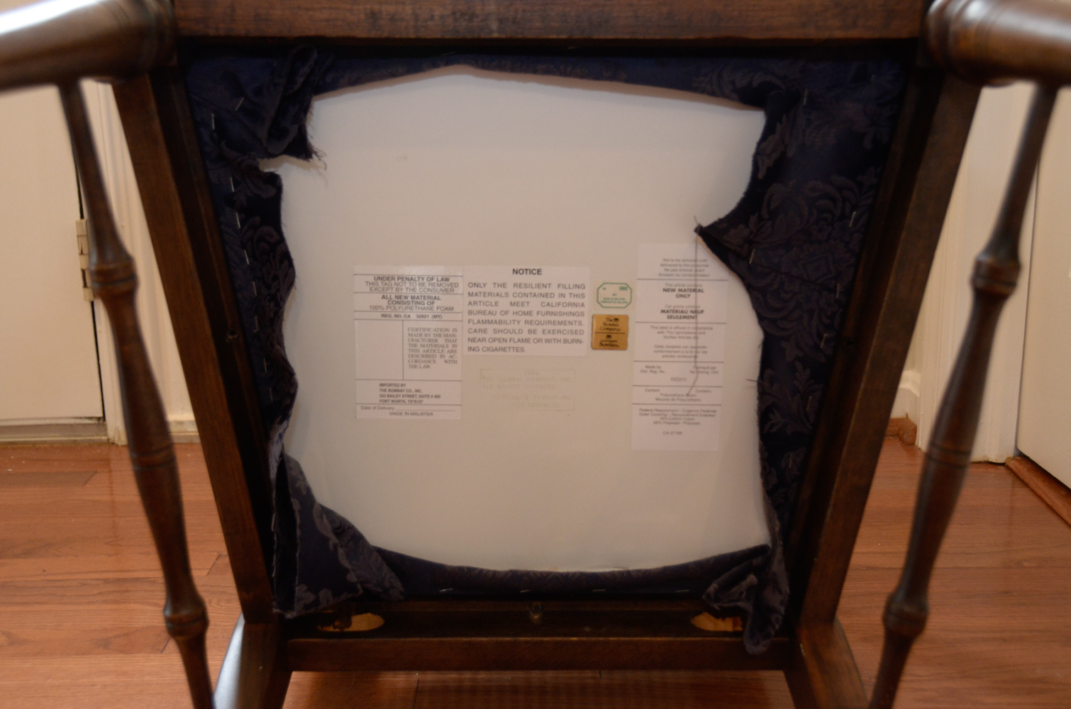 Cane Back Armchair from The Bombay Company