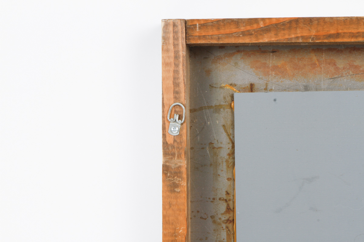 Industrial Style Metal Frame Wall Mirror