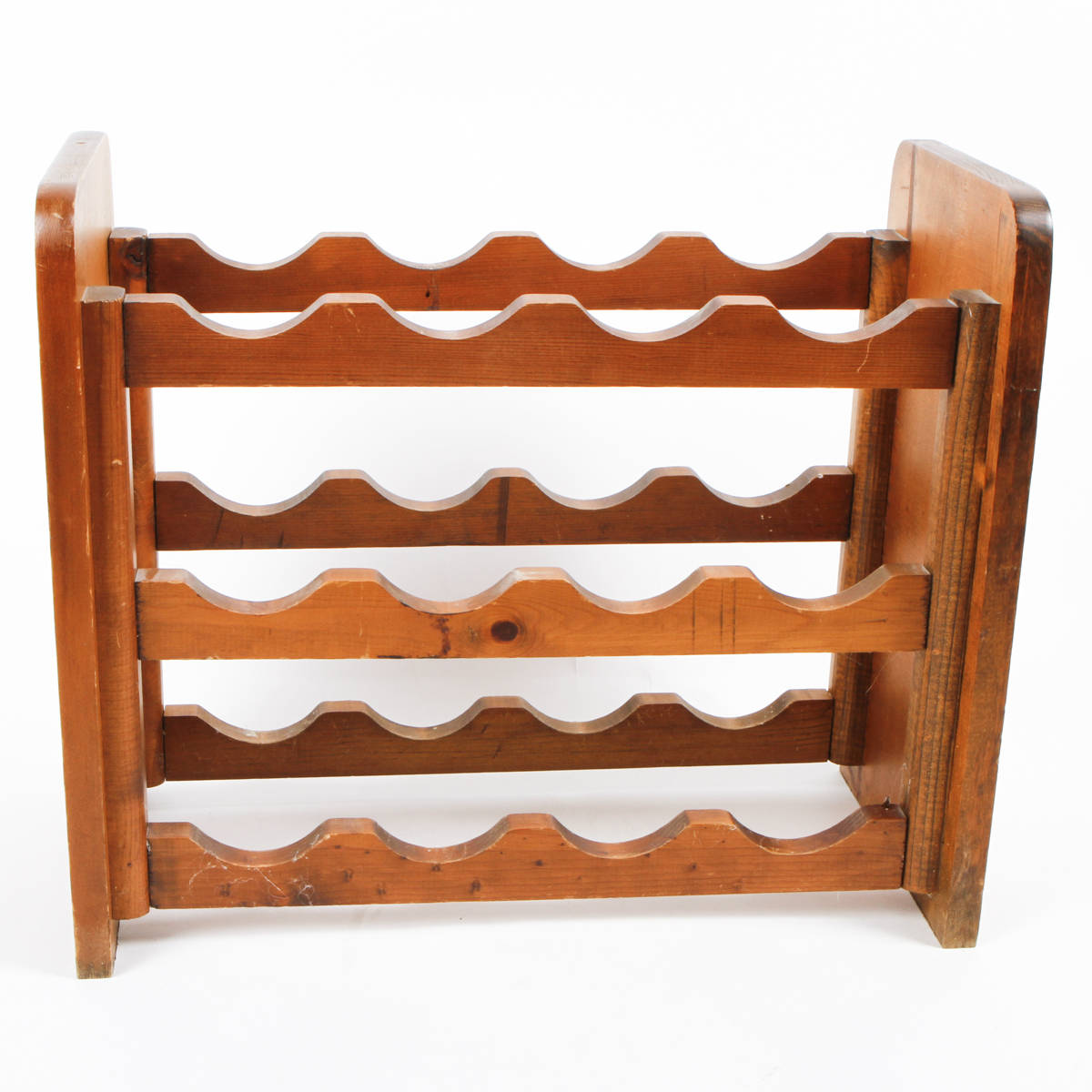 Triple Tiered Wooden Wine Rack