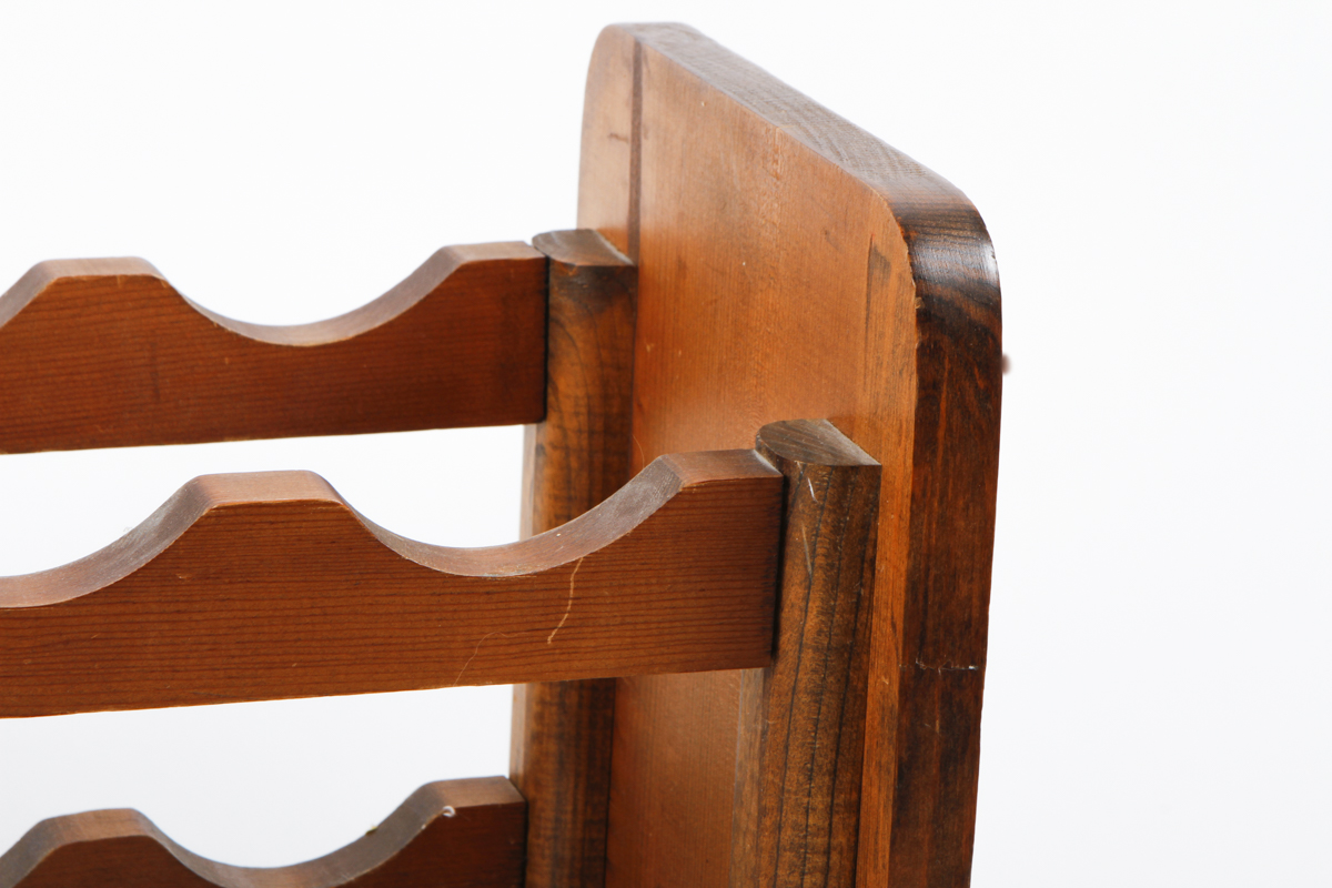 Triple Tiered Wooden Wine Rack