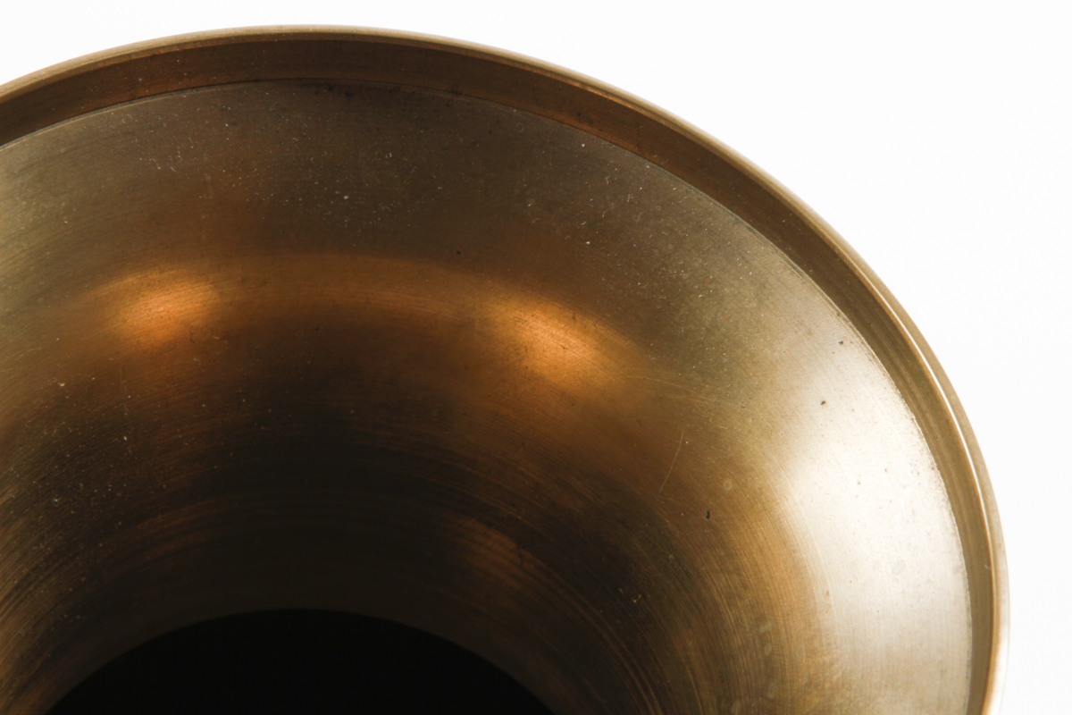 Chinese Black Enamel and Mother of Pearl Vase