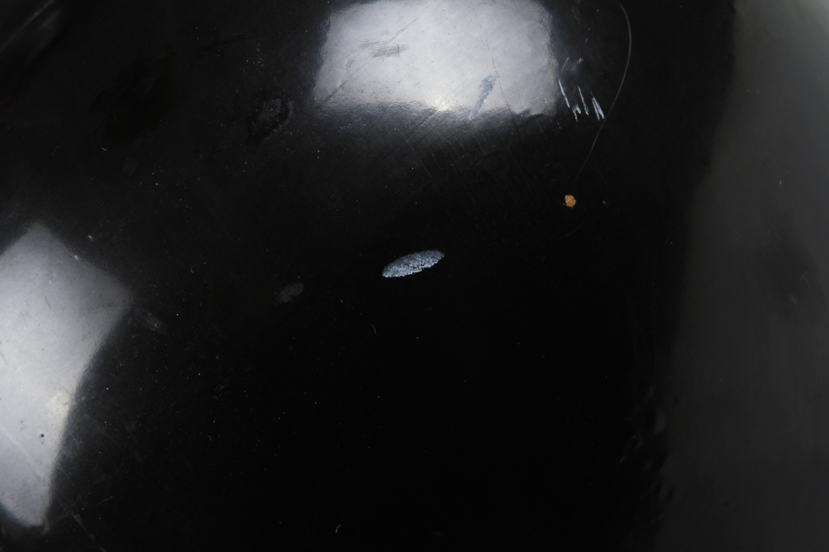 Chinese Black Enamel and Mother of Pearl Vase