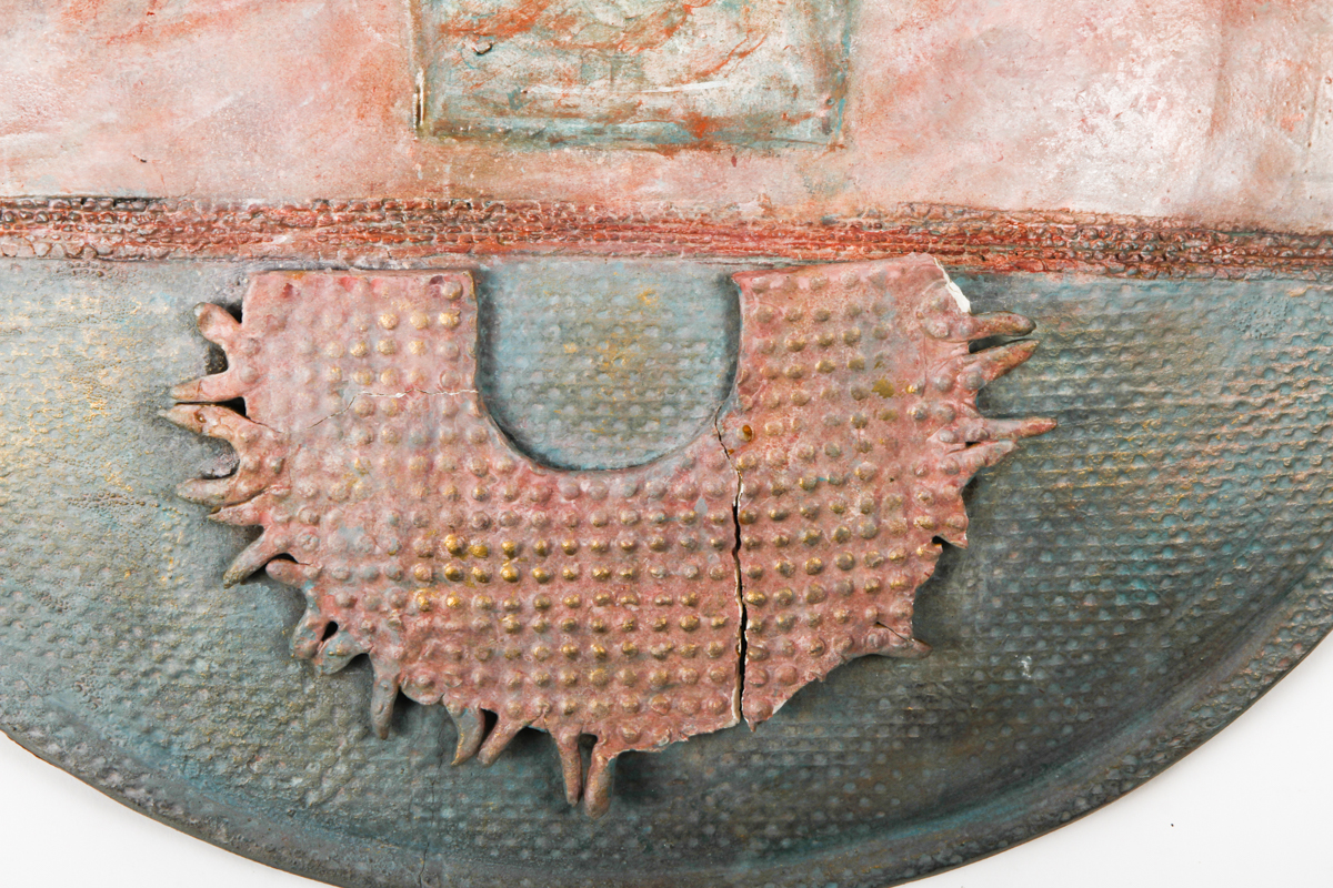 Pair of Handbuilt Raku Fired Stoneware Platters