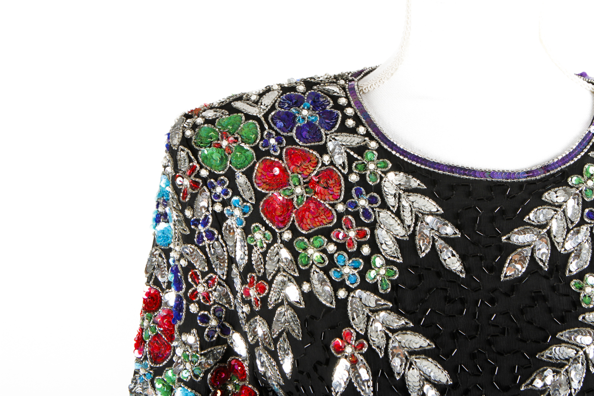 Vintage Stenay Beaded Cocktail Dress