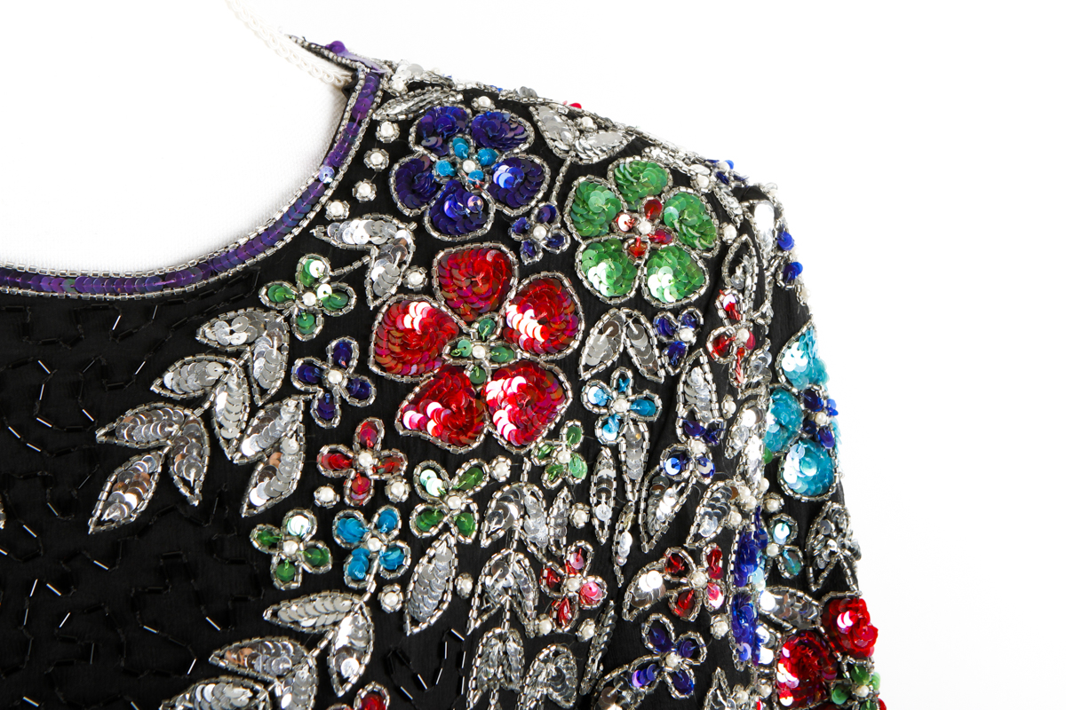 Vintage Stenay Beaded Cocktail Dress