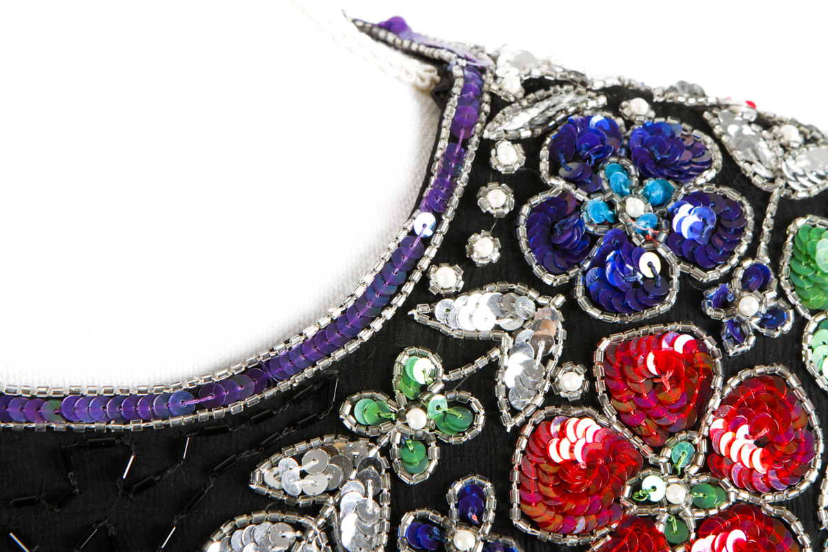 Vintage Stenay Beaded Cocktail Dress