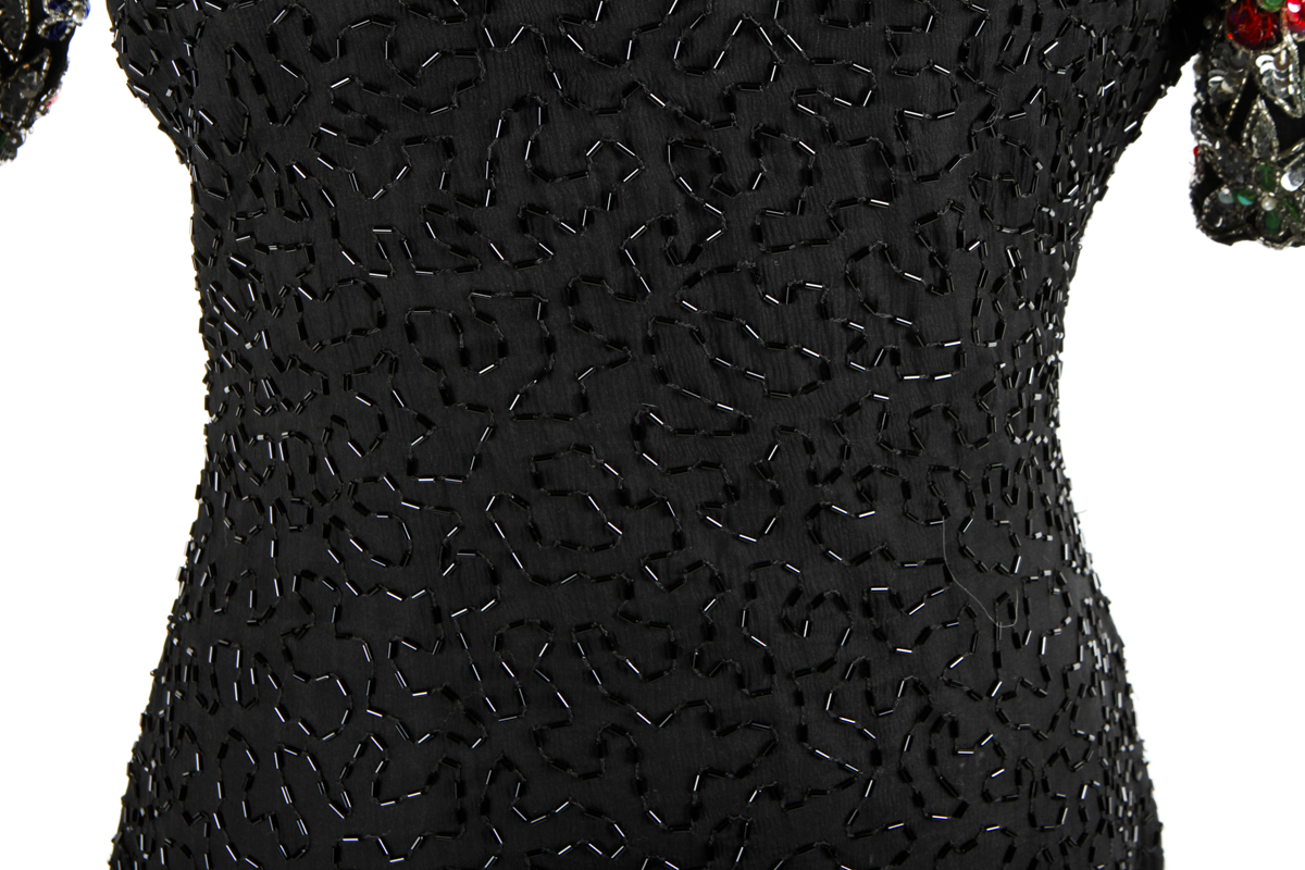 Vintage Stenay Beaded Cocktail Dress