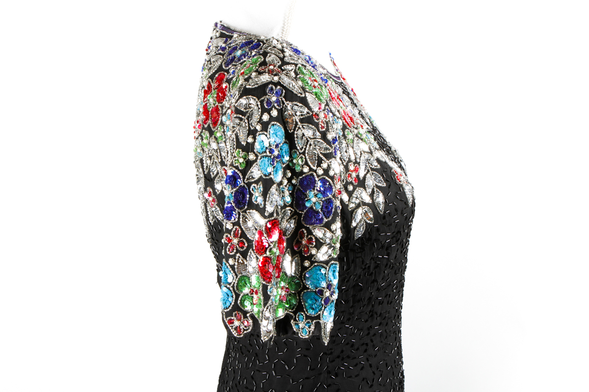 Vintage Stenay Beaded Cocktail Dress