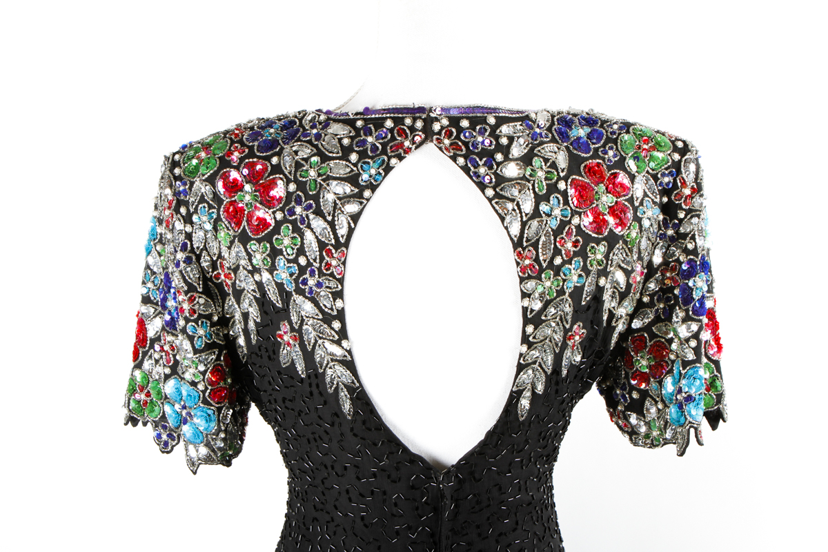 Vintage Stenay Beaded Cocktail Dress