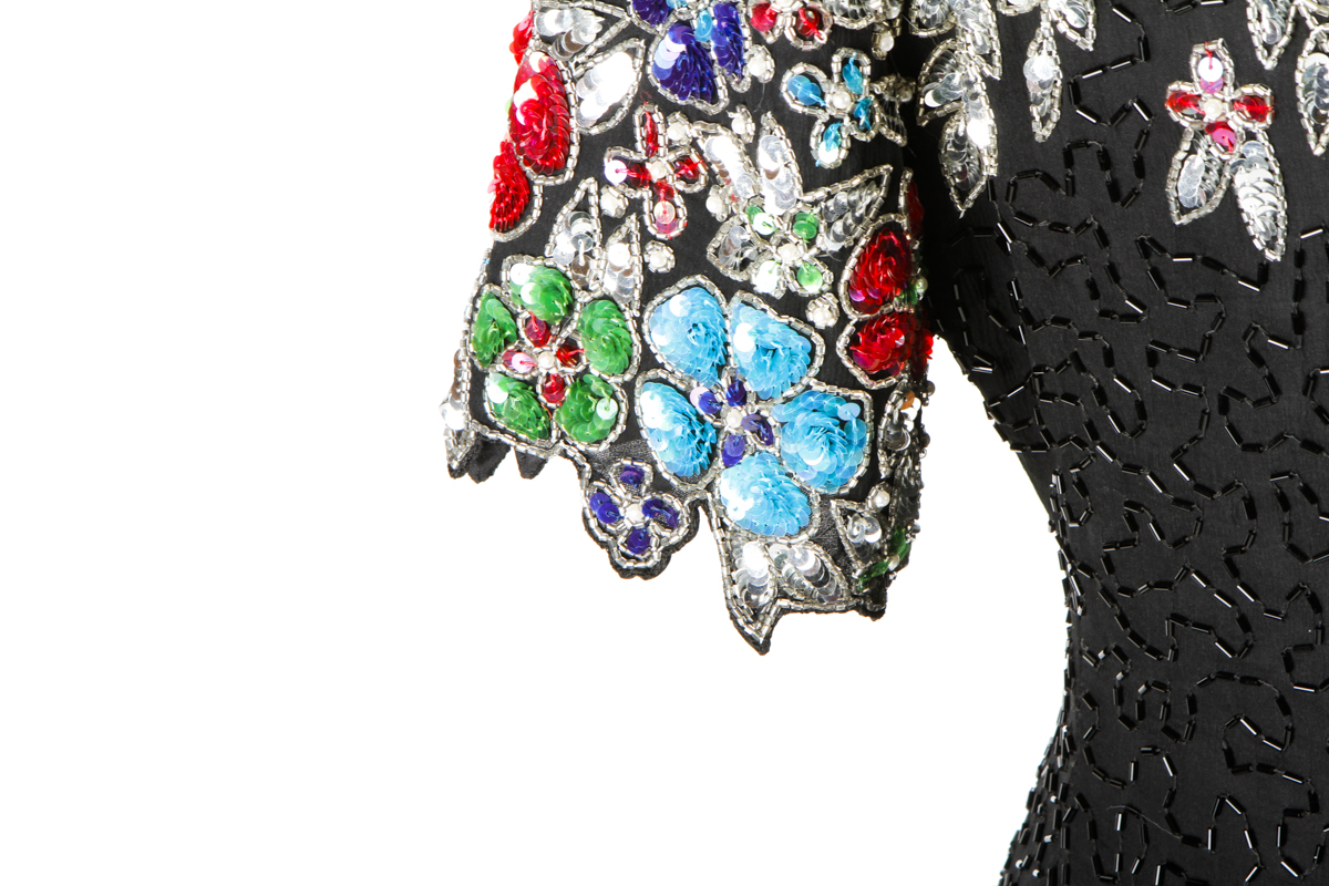 Vintage Stenay Beaded Cocktail Dress