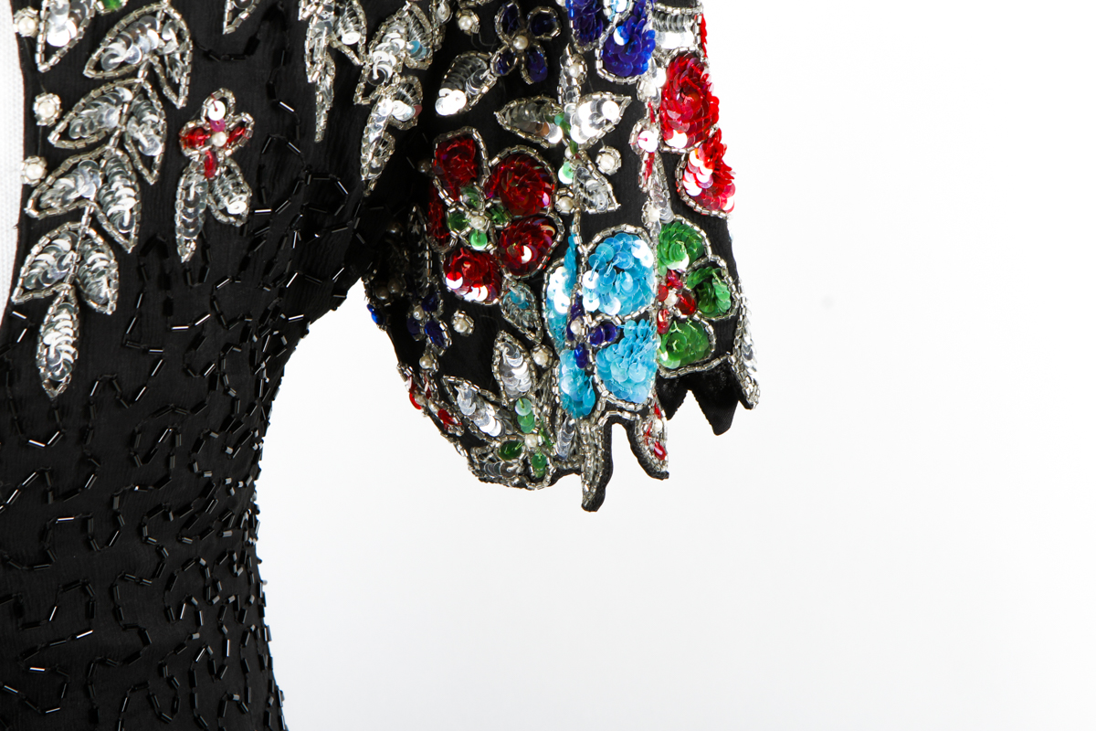 Vintage Stenay Beaded Cocktail Dress