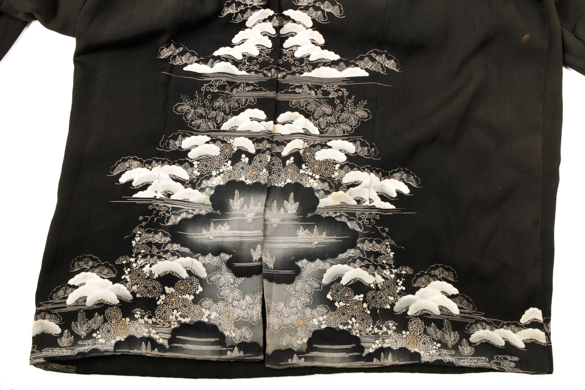 Vintage Black Kimono