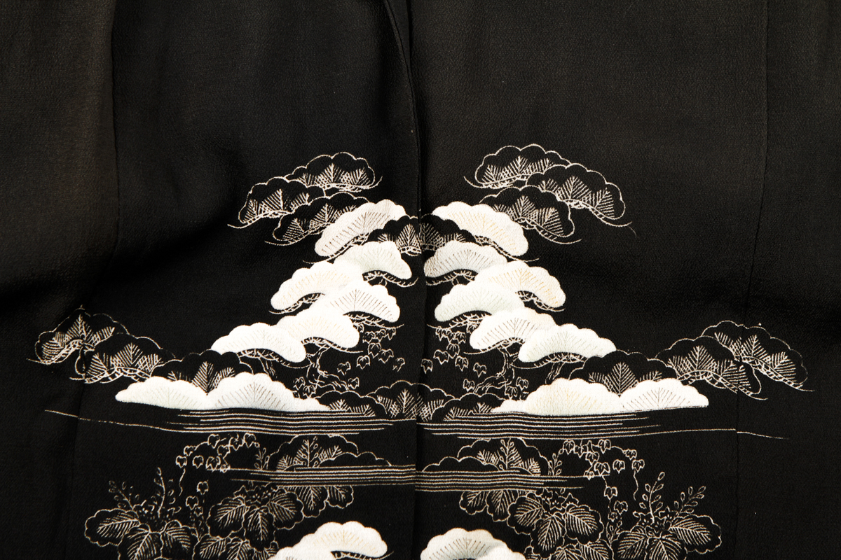 Vintage Black Kimono