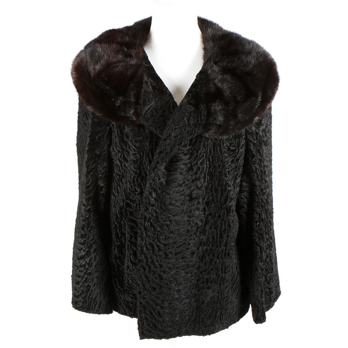 Women's Vintage Black Fur Coat