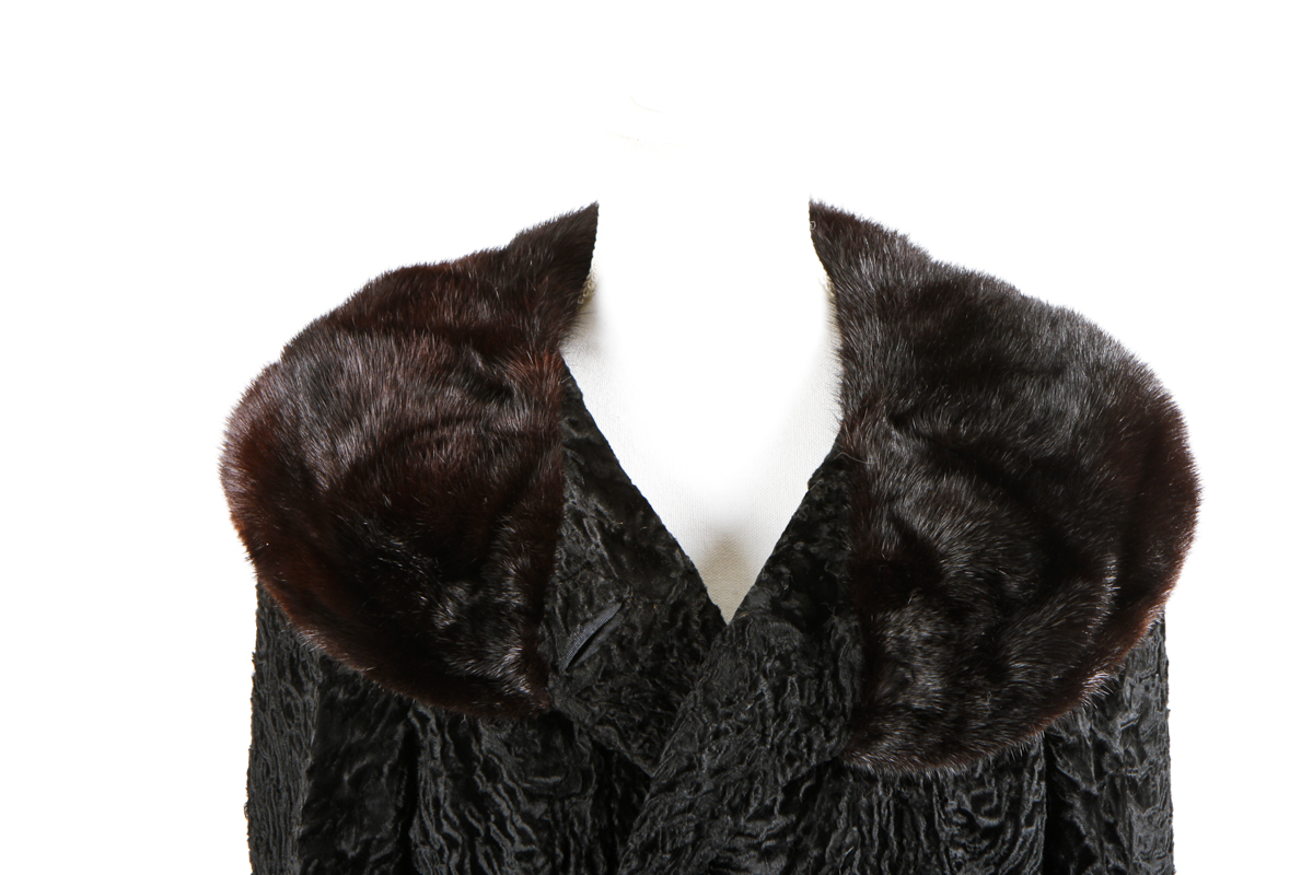 Women's Vintage Black Fur Coat