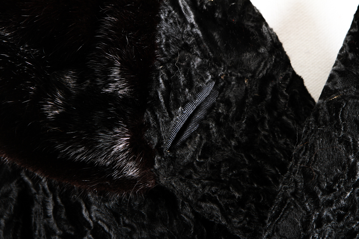 Women's Vintage Black Fur Coat