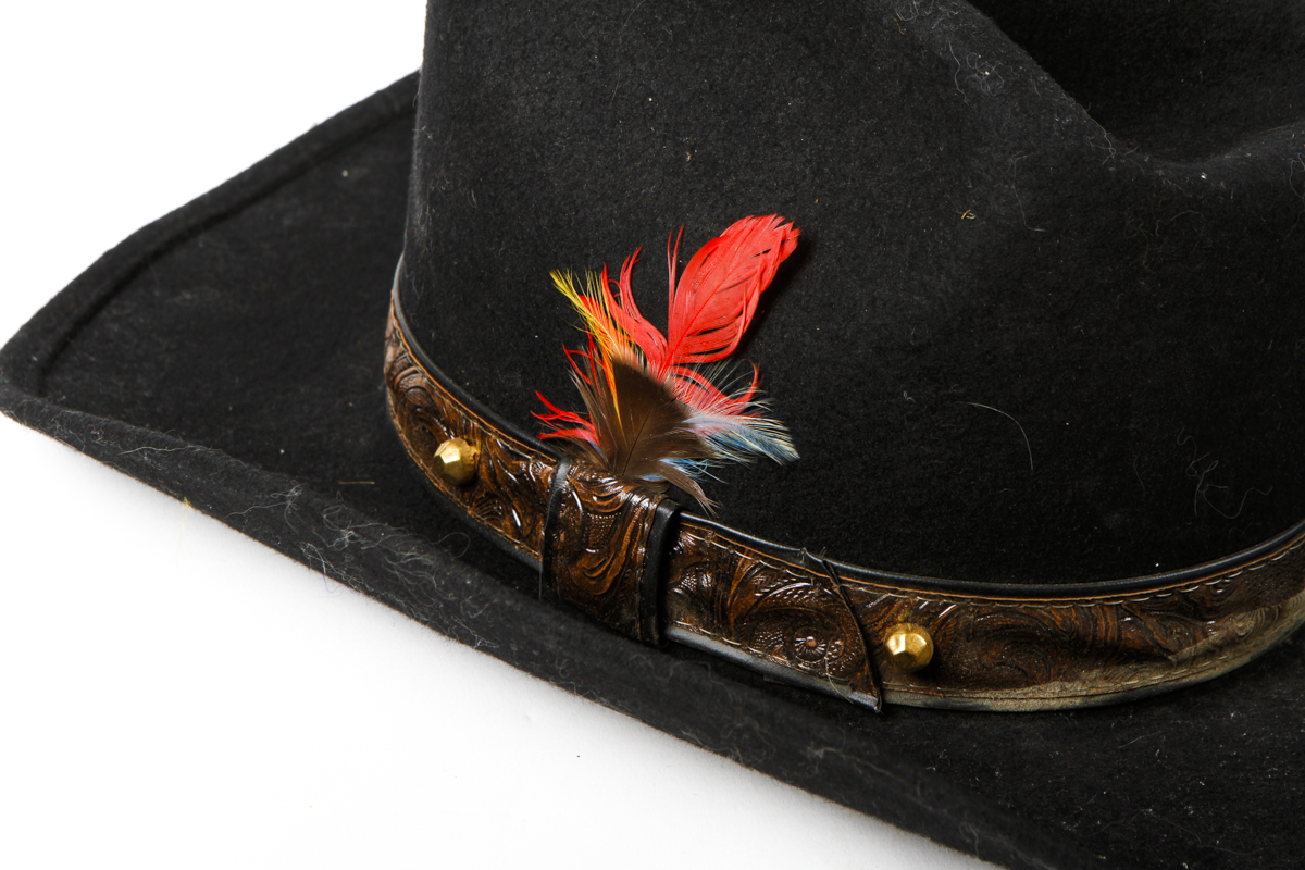 Pair of Black Cowboy Hats
