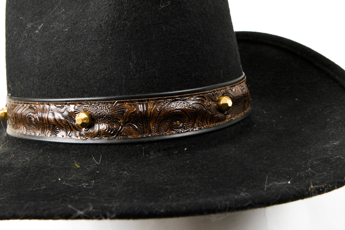 Pair of Black Cowboy Hats