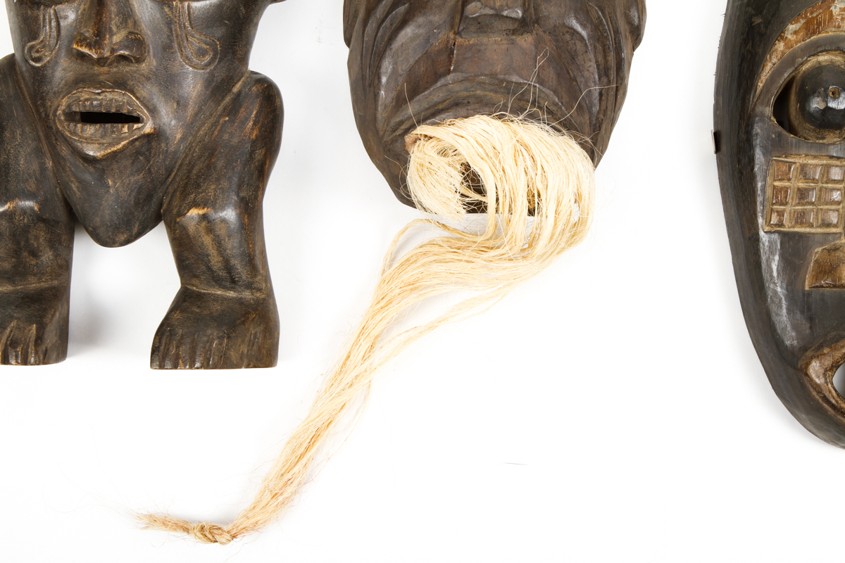 Collection of Carved Tribal Masks