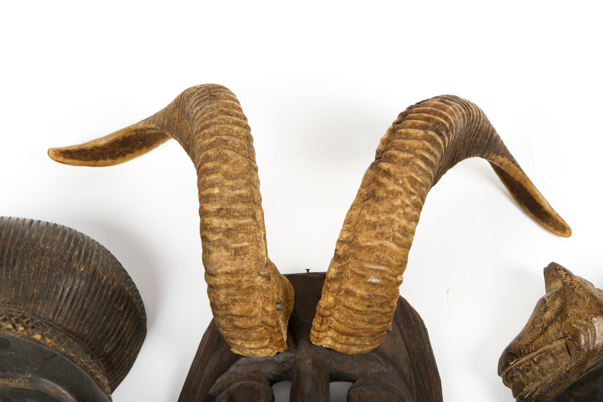 Collection of Carved Tribal Masks