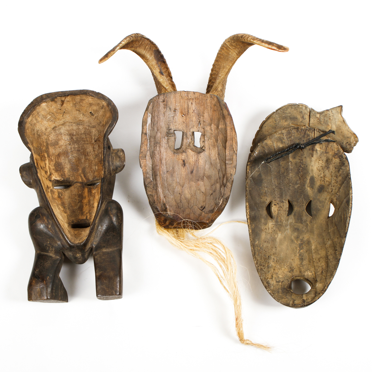 Collection of Carved Tribal Masks