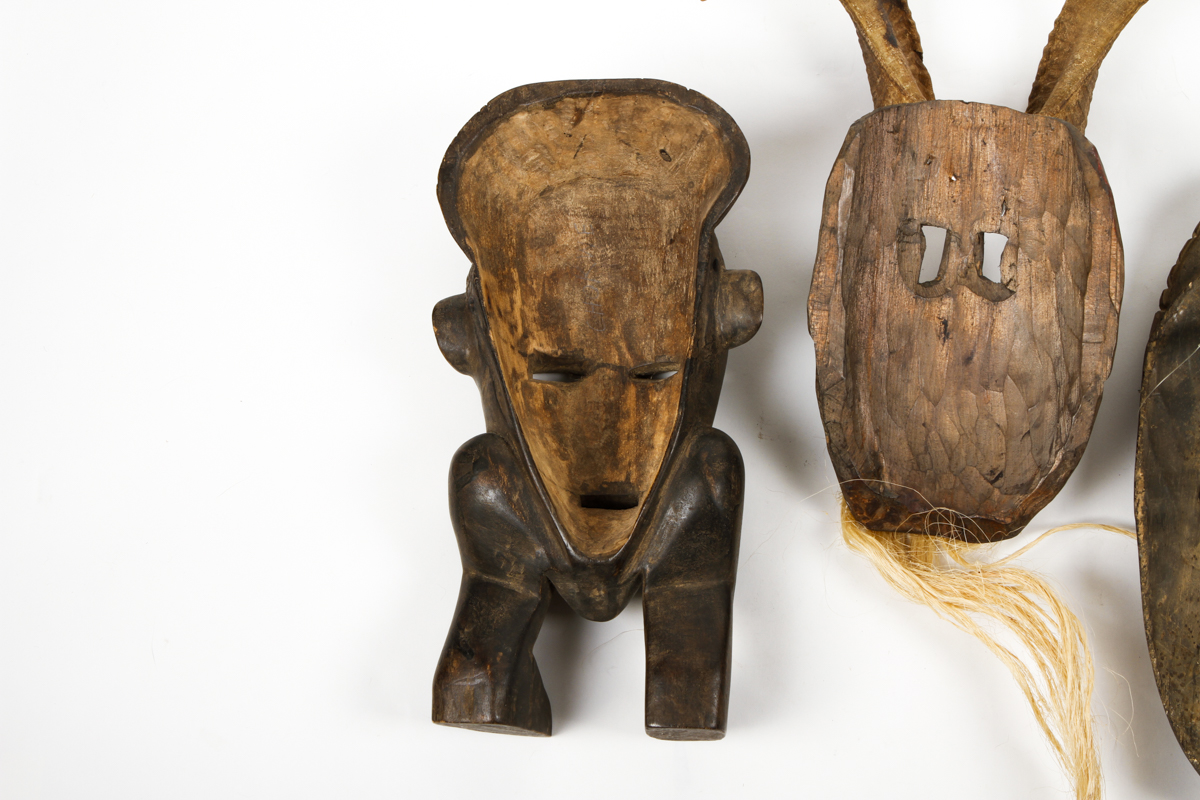 Collection of Carved Tribal Masks