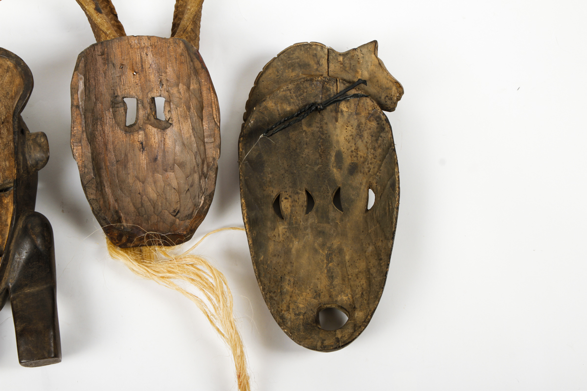 Collection of Carved Tribal Masks