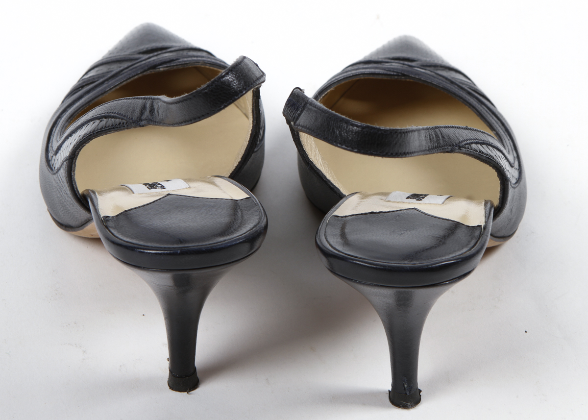 Jimmy Choo Leather Slingback High Heel Shoes