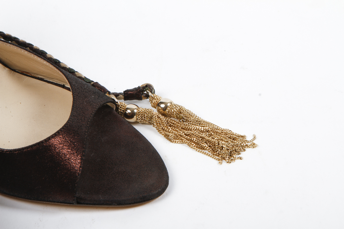 Jimmy Choo Lace Up Peep Toe Shoes