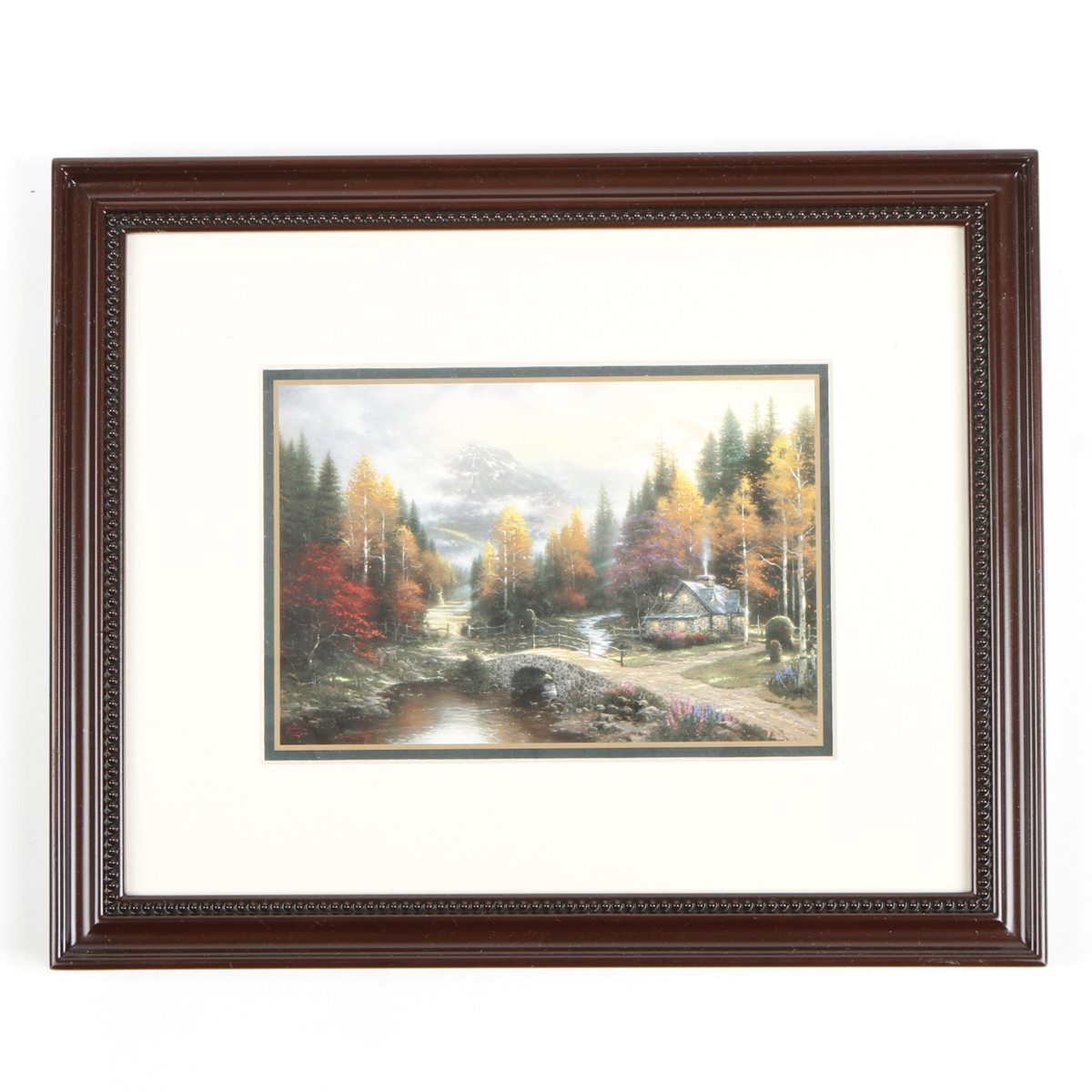 Thomas Kinkade Offset Lithograph on Paper "Valley of Peace"