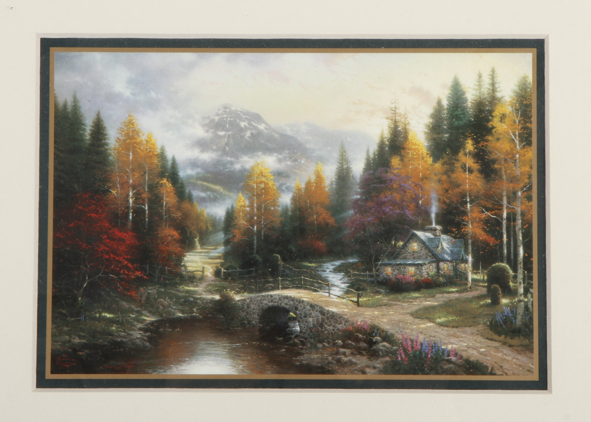 Thomas Kinkade Offset Lithograph on Paper "Valley of Peace"