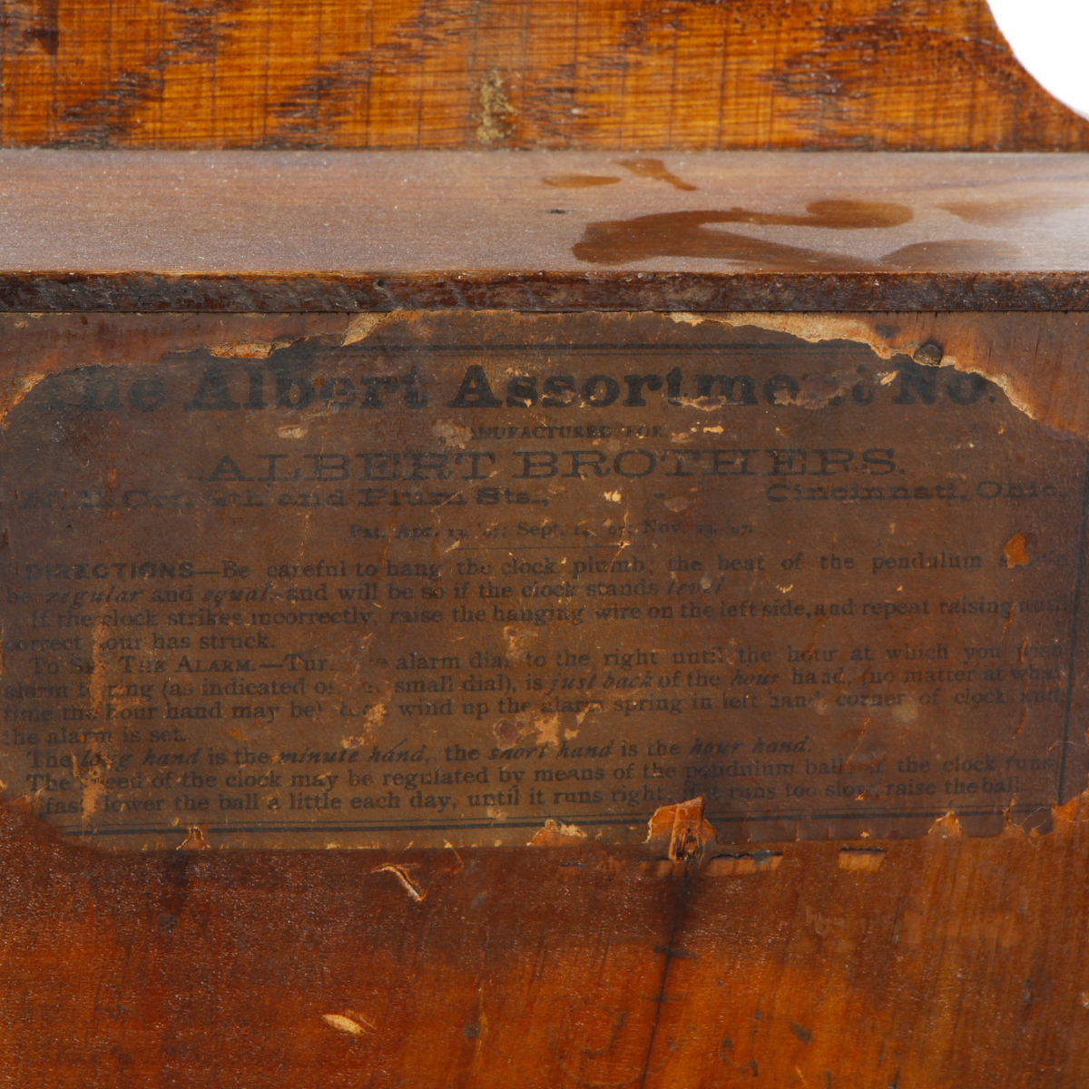 1897 E. Ingraham Co. Oak Gingerbread Mantel Clock